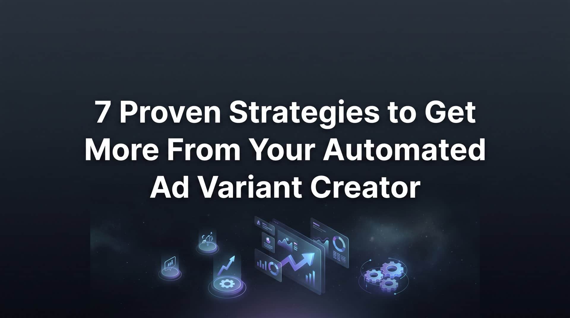 7 Proven Strategies to Get More From Your Automated Ad Variant Creator
