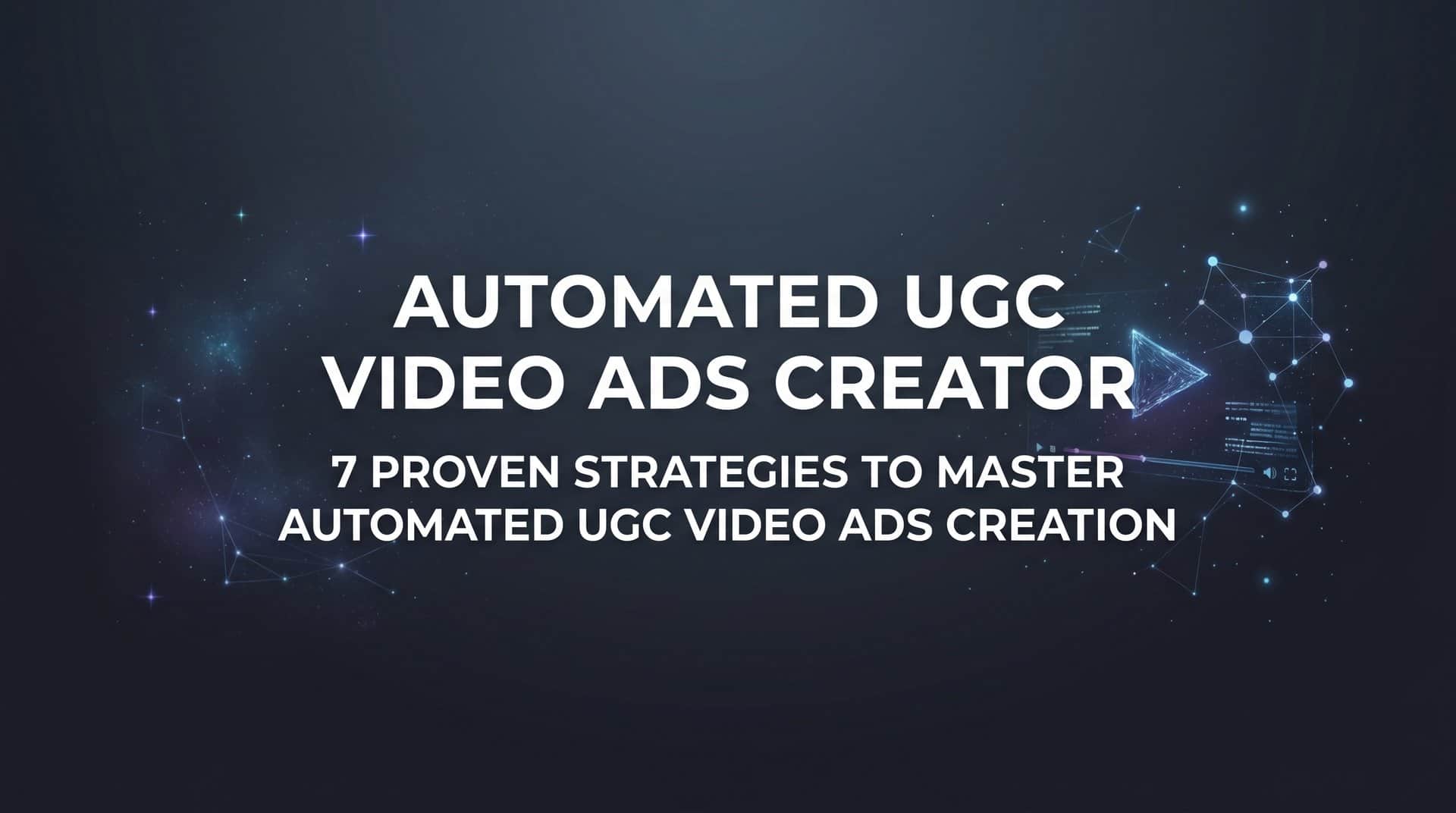 Featured image for 7 Proven Strategies to Master Automated UGC Video Ads Creation