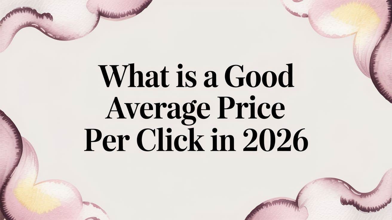 Featured image for What Is a Good Average Price Per Click in 2026