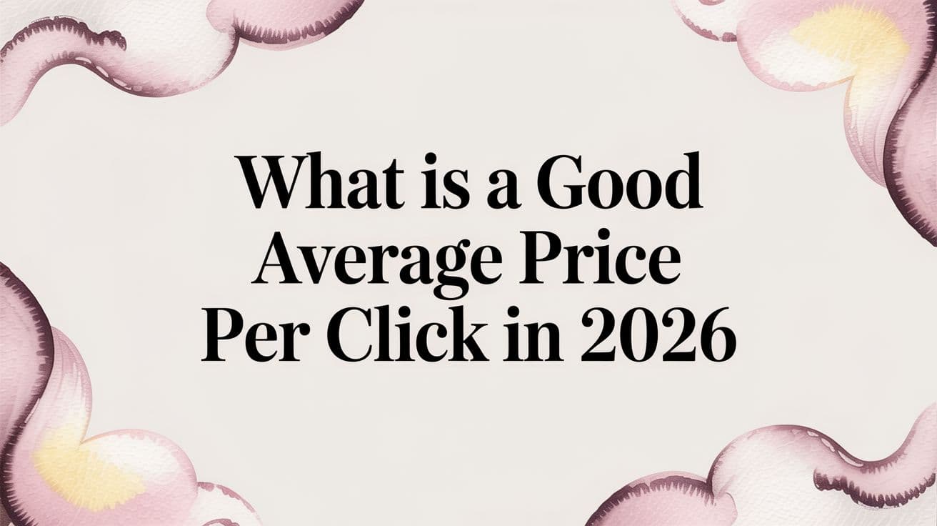 Featured image for What Is a Good Average Price Per Click in 2026