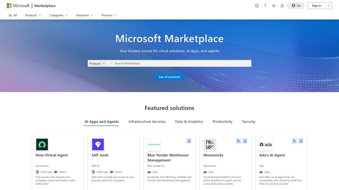 Microsoft Marketplace