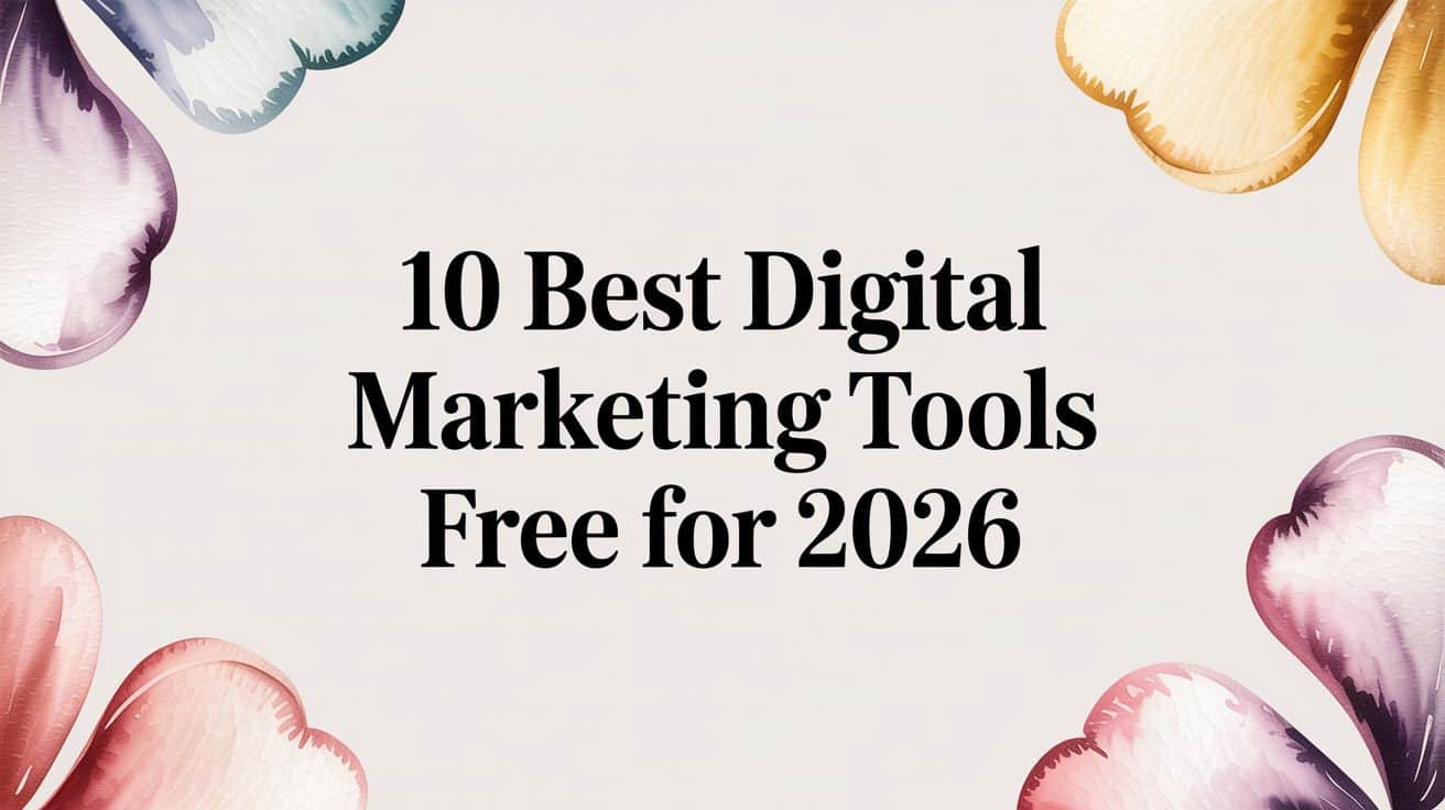 Featured image for 10 Best Digital Marketing Tools Free for 2026