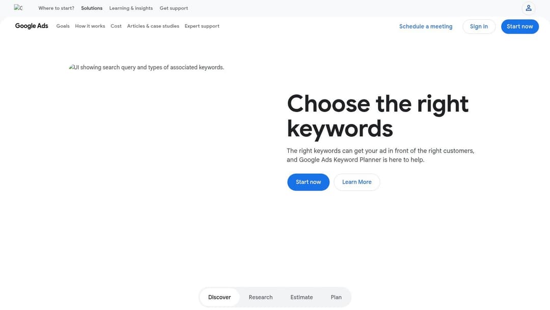 Google Keyword Planner