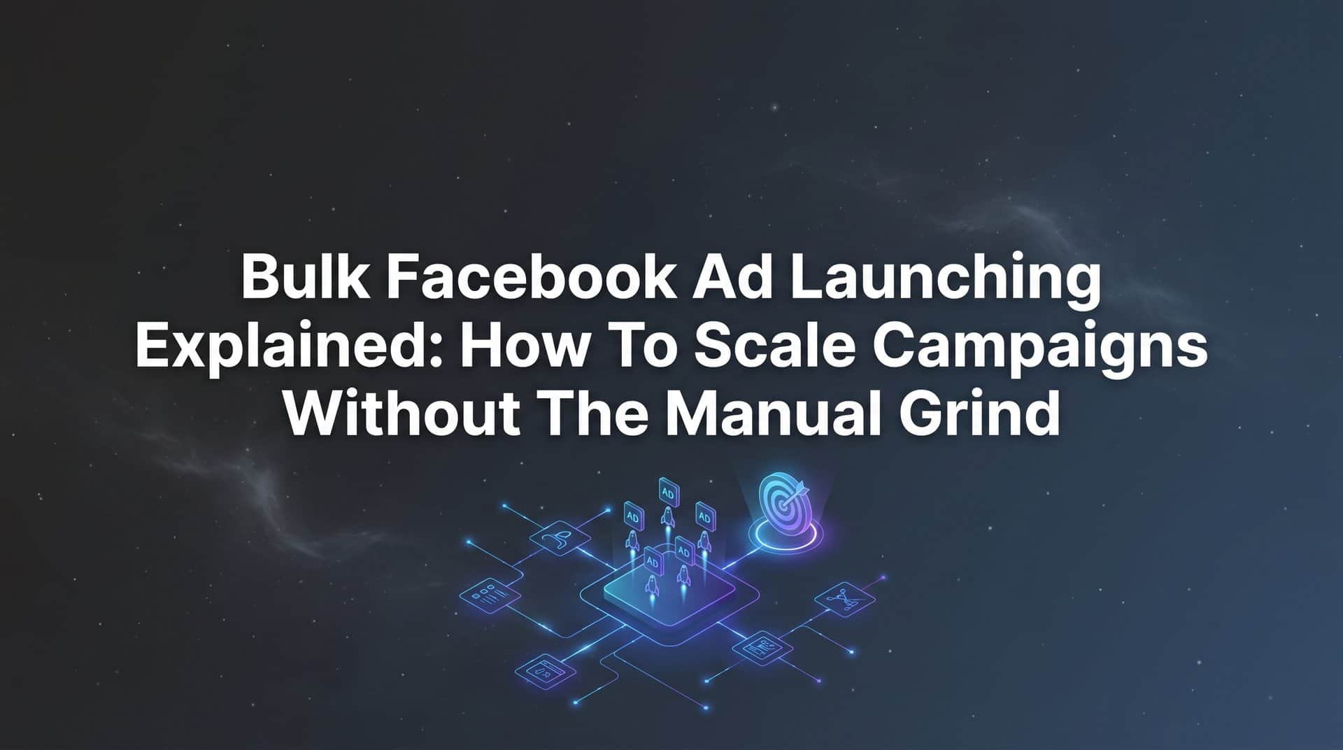 Featured image for Bulk Facebook Ad Launching Explained: How to Scale Campaigns Without the Manual Grind