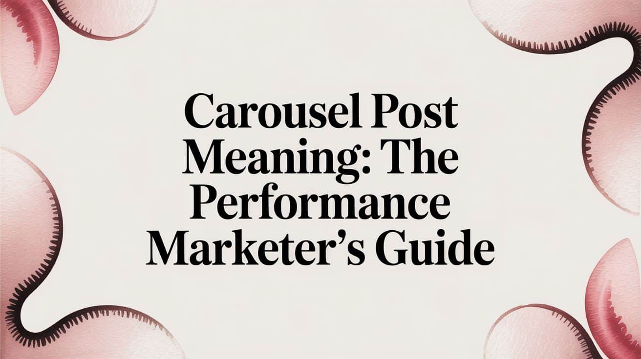 Featured image for Carousel Post Meaning: The Performance Marketer's Guide