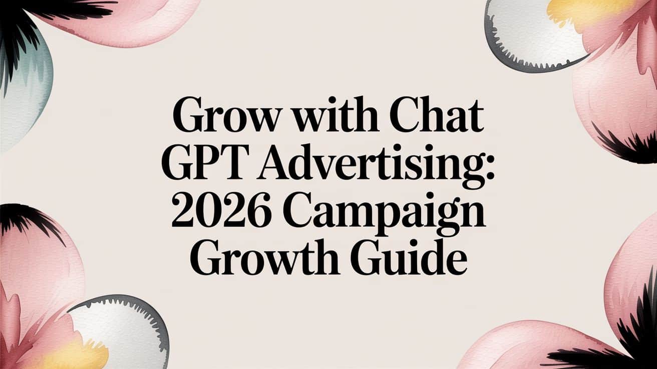 Featured image for Grow with chat gpt advertising: 2026 Campaign Growth Guide