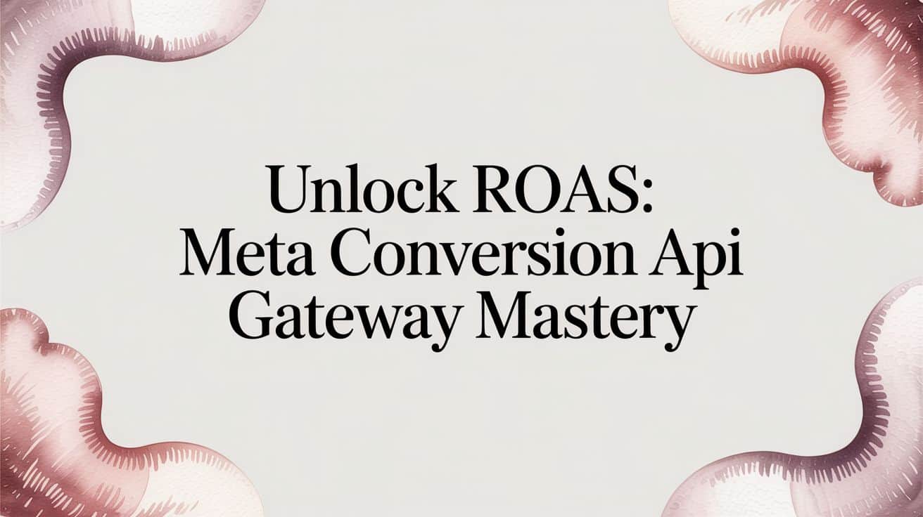 Featured image for Unlock ROAS: Meta Conversion API Gateway Mastery