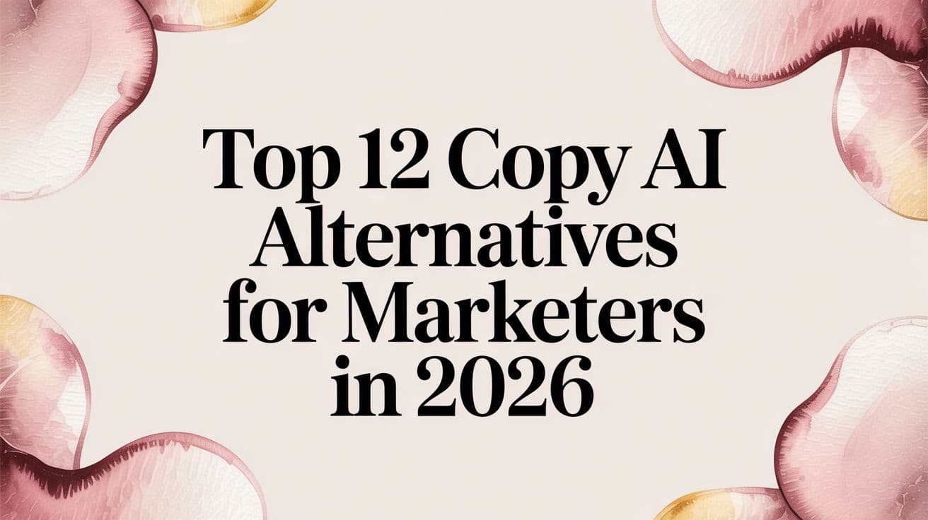 Featured image for Top 12 Copy AI Alternatives for Marketers in 2026