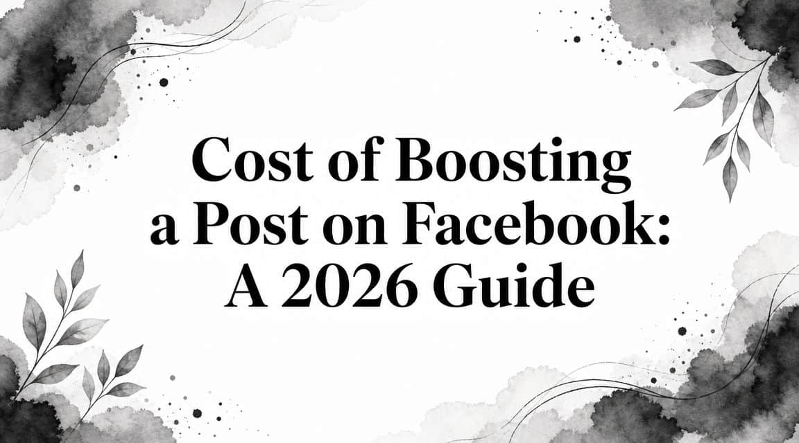 Featured image for Cost of Boosting a Post on Facebook: A 2026 Guide
