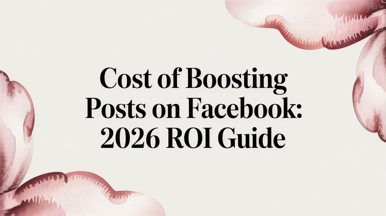 Featured image for Cost of Boosting Posts on Facebook: 2026 ROI Guide