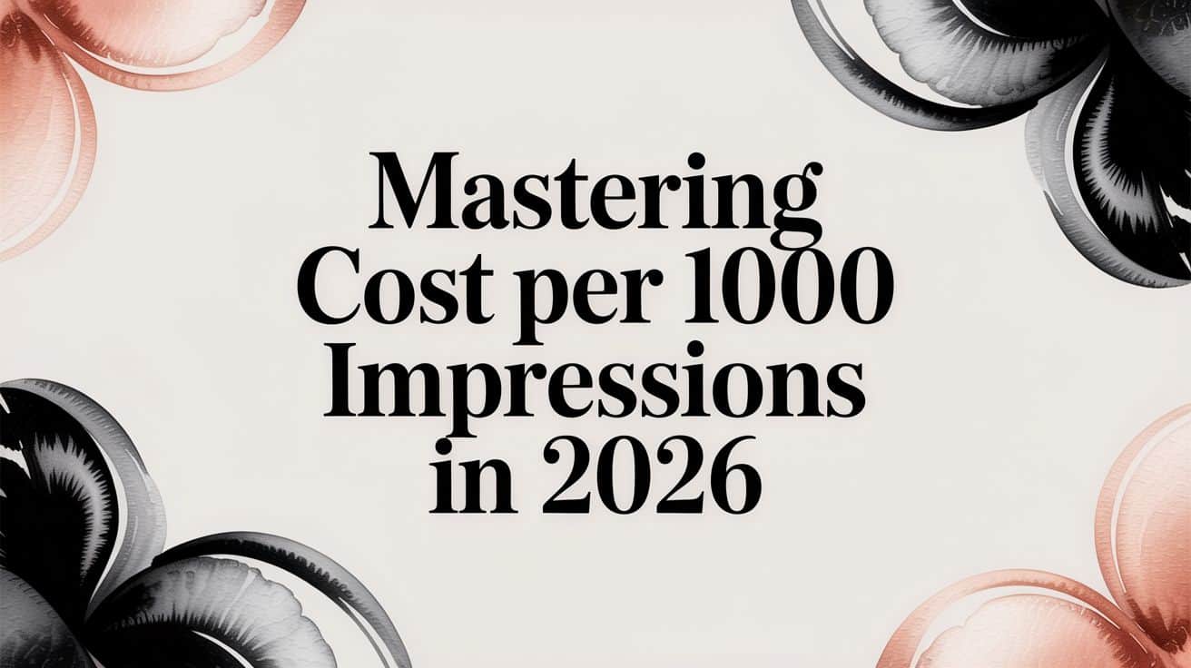 Featured image for Mastering Cost Per 1000 Impressions in 2026