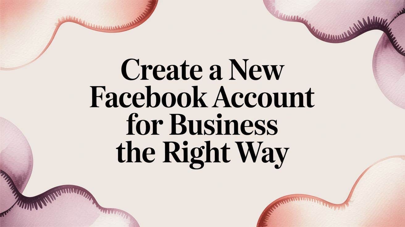 Featured image for Create a New Facebook Account for Business The Right Way