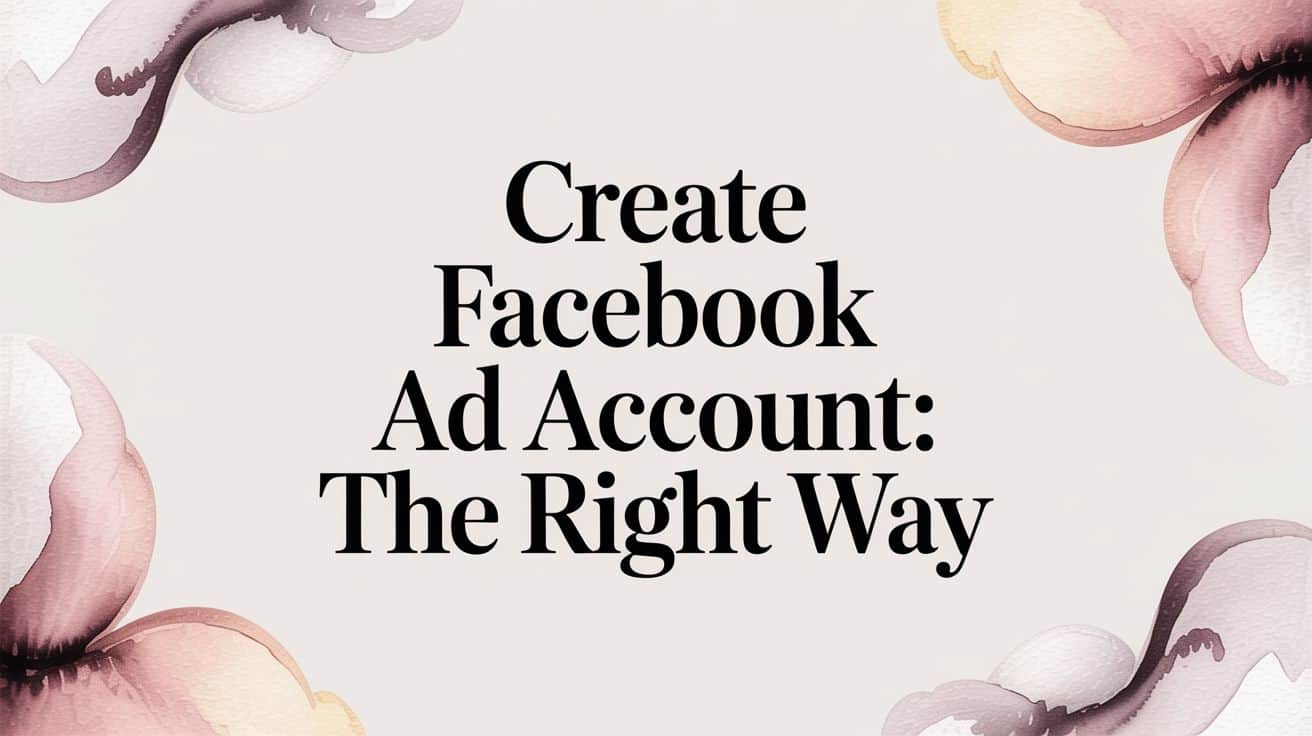 Featured image for Create Facebook Ad Account: The Right Way