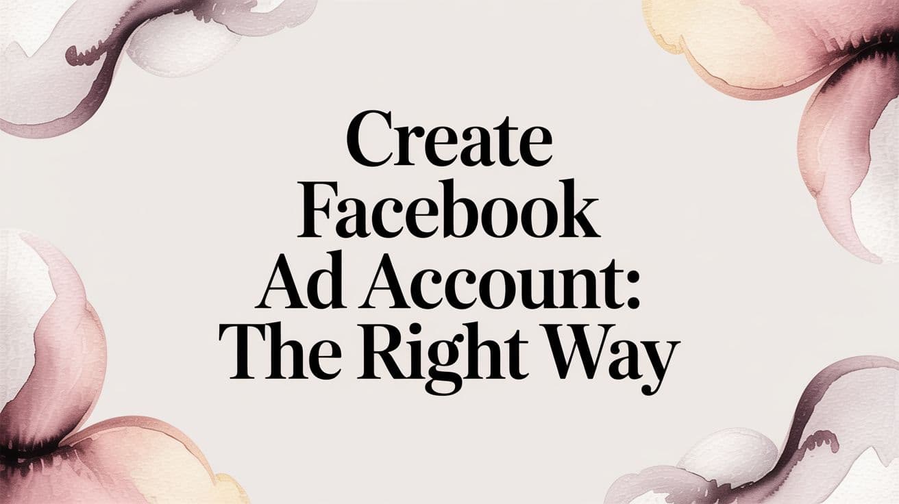 Featured image for Create Facebook Ad Account: The Right Way