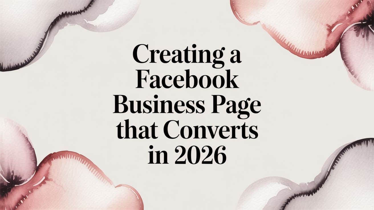 Featured image for Creating a Facebook Business Page That Converts in 2026