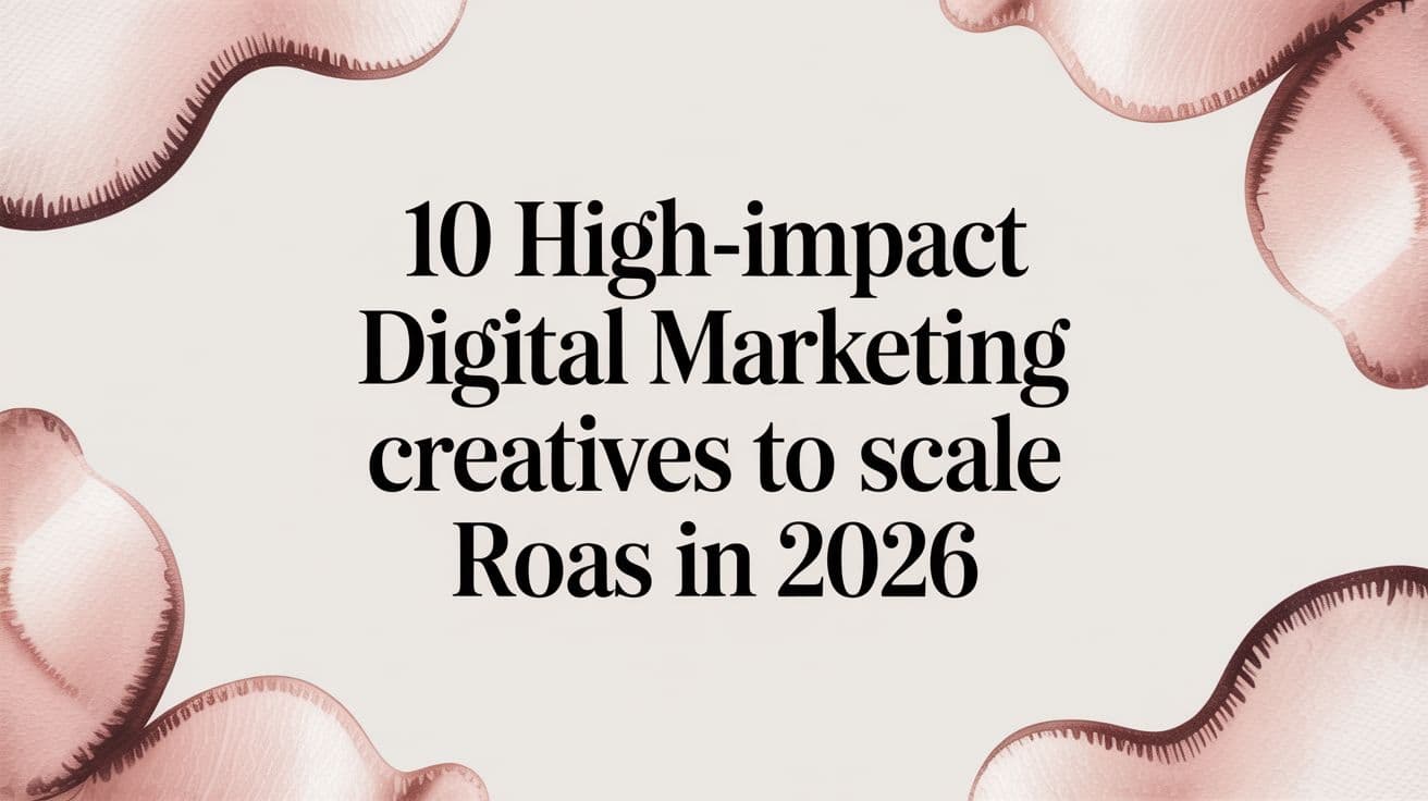 Featured image for 10 High-Impact Digital Marketing Creatives to Scale ROAS in 2026