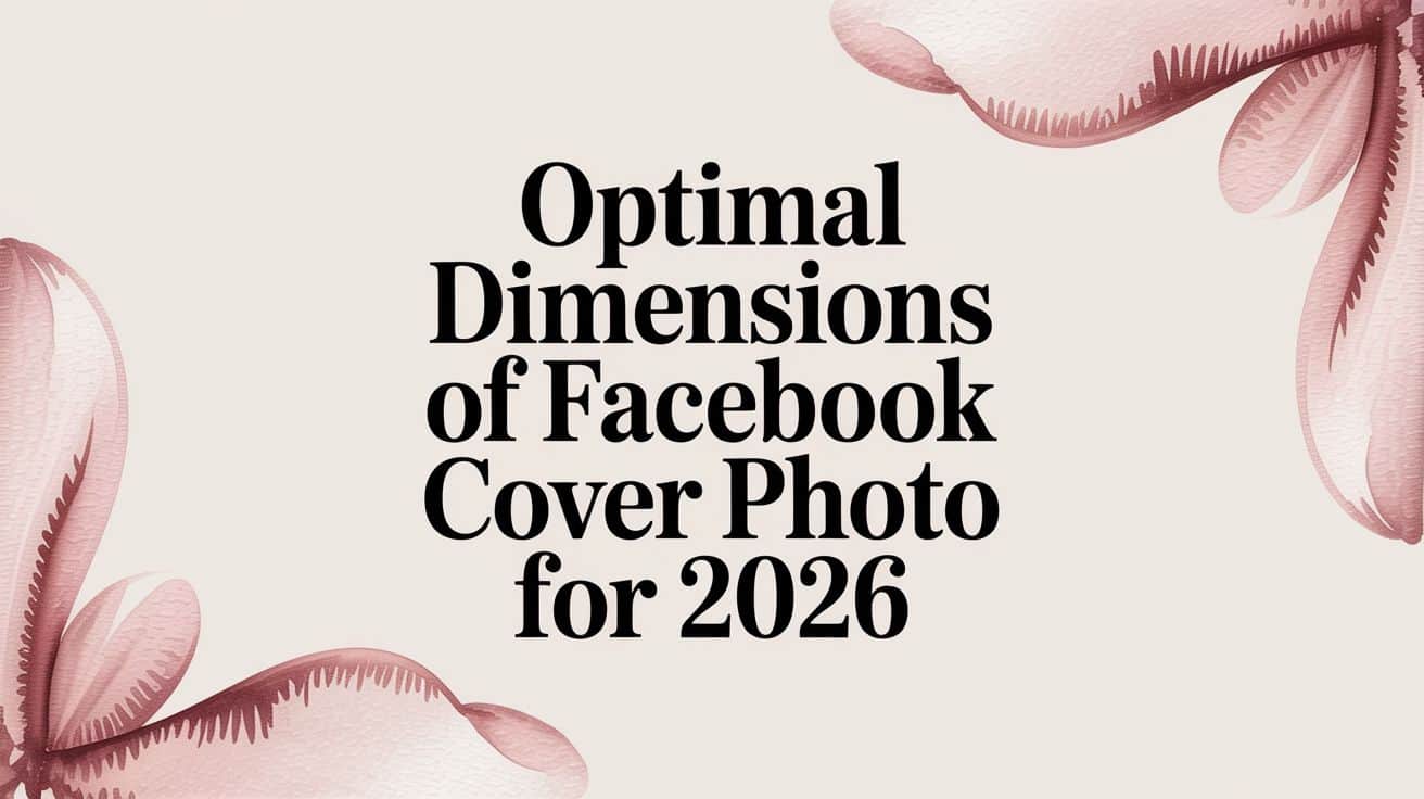 Featured image for Optimal Dimensions of Facebook Cover Photo for 2026
