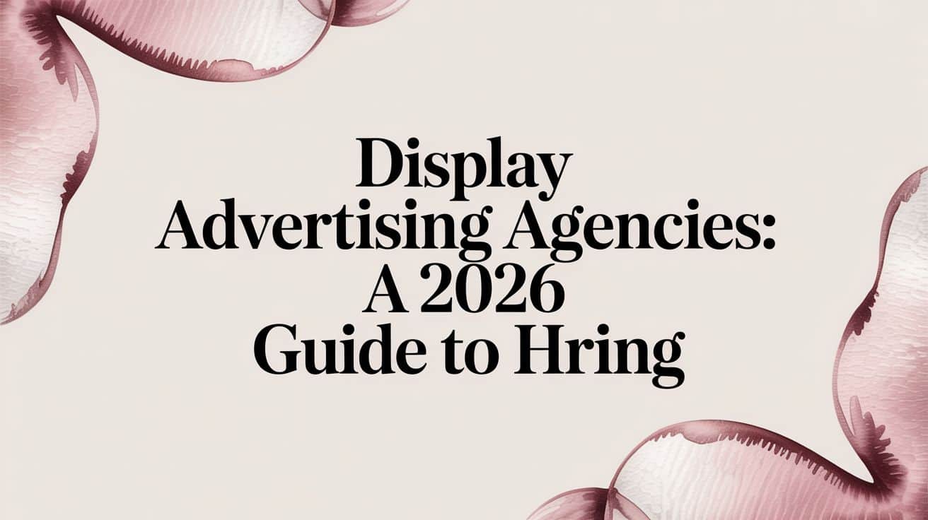 Featured image for Display Advertising Agencies: A 2026 Guide to Hiring