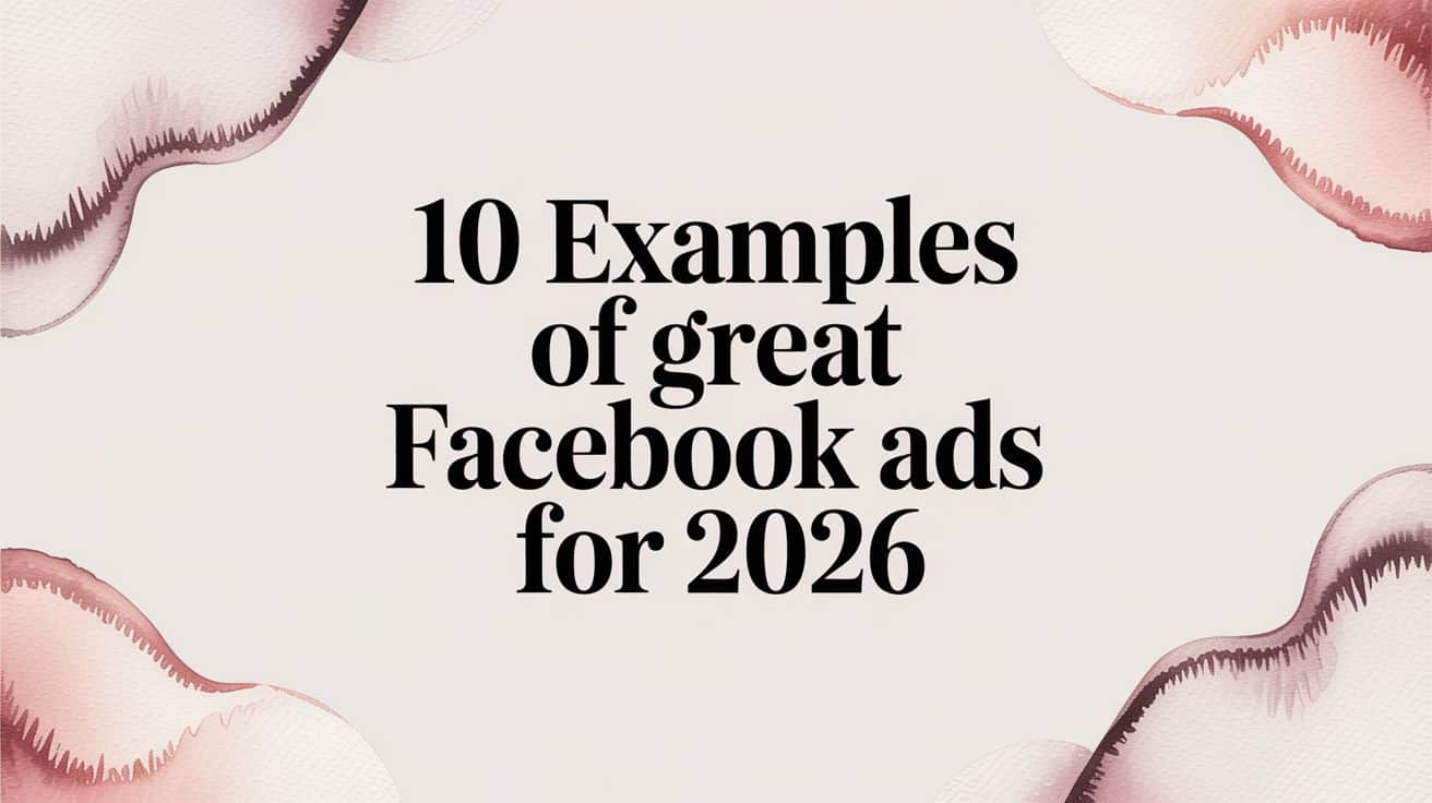 Featured image for 10 Examples of Great Facebook Ads for 2026