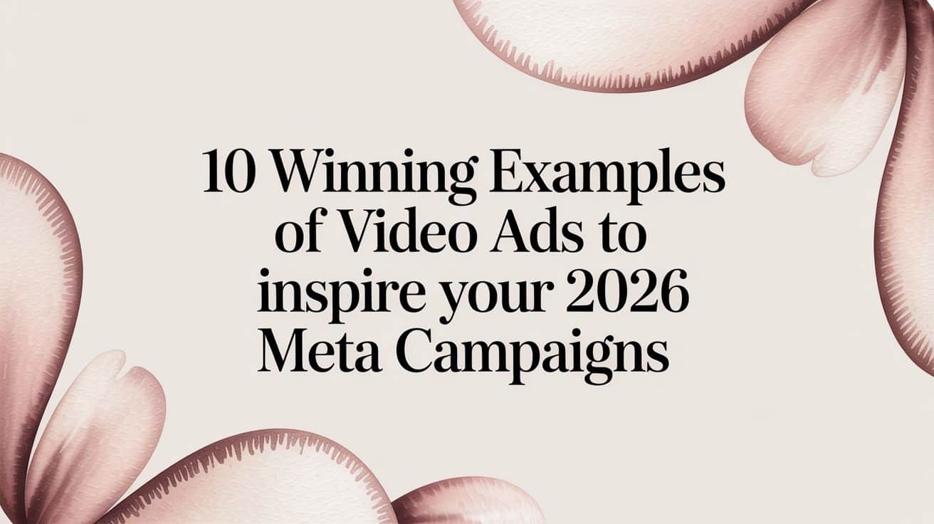 Featured image for 10 Winning Examples of Video Ads to Inspire Your 2026 Meta Campaigns