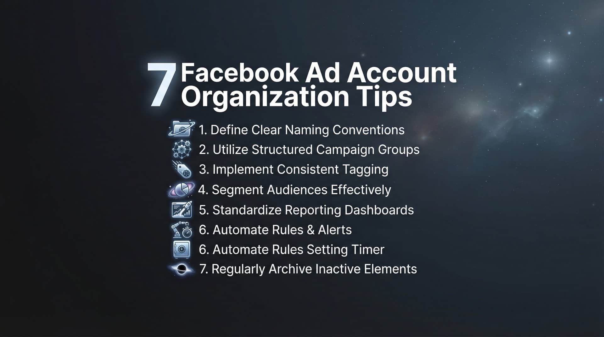 Featured image for 7 Facebook Ad Account Organization Tips That Save Hours Every Week