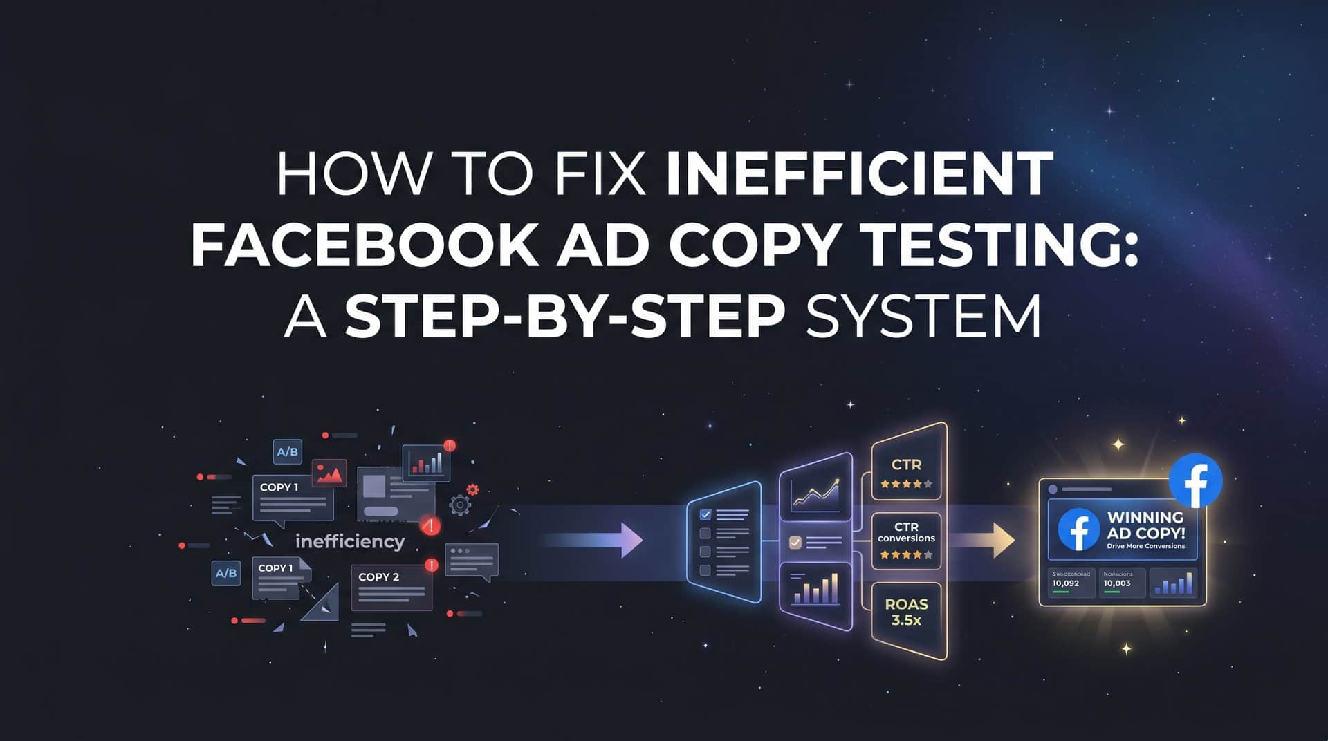 How to Fix Inefficient Facebook Ad Copy Testing: A Step-by-Step System