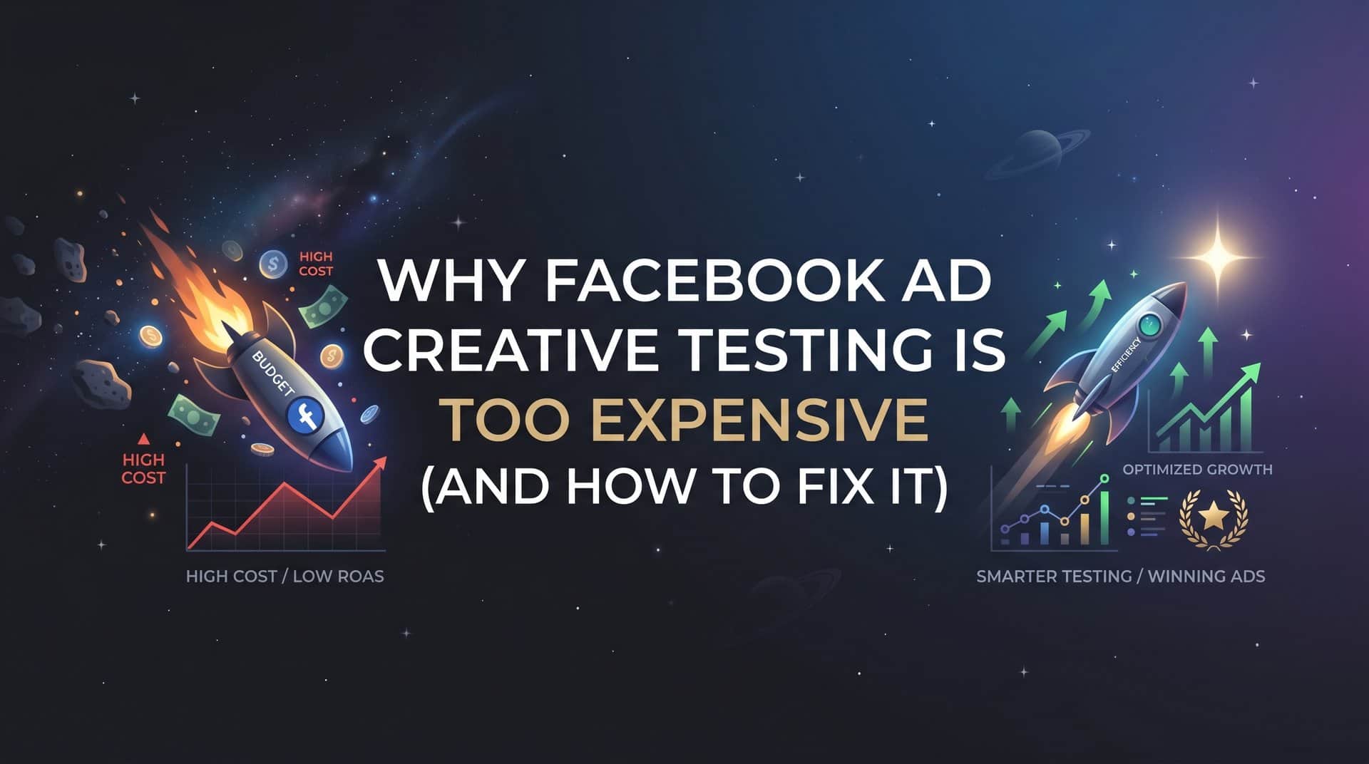Featured image for Why Facebook Ad Creative Testing Is Too Expensive (And How to Fix It)