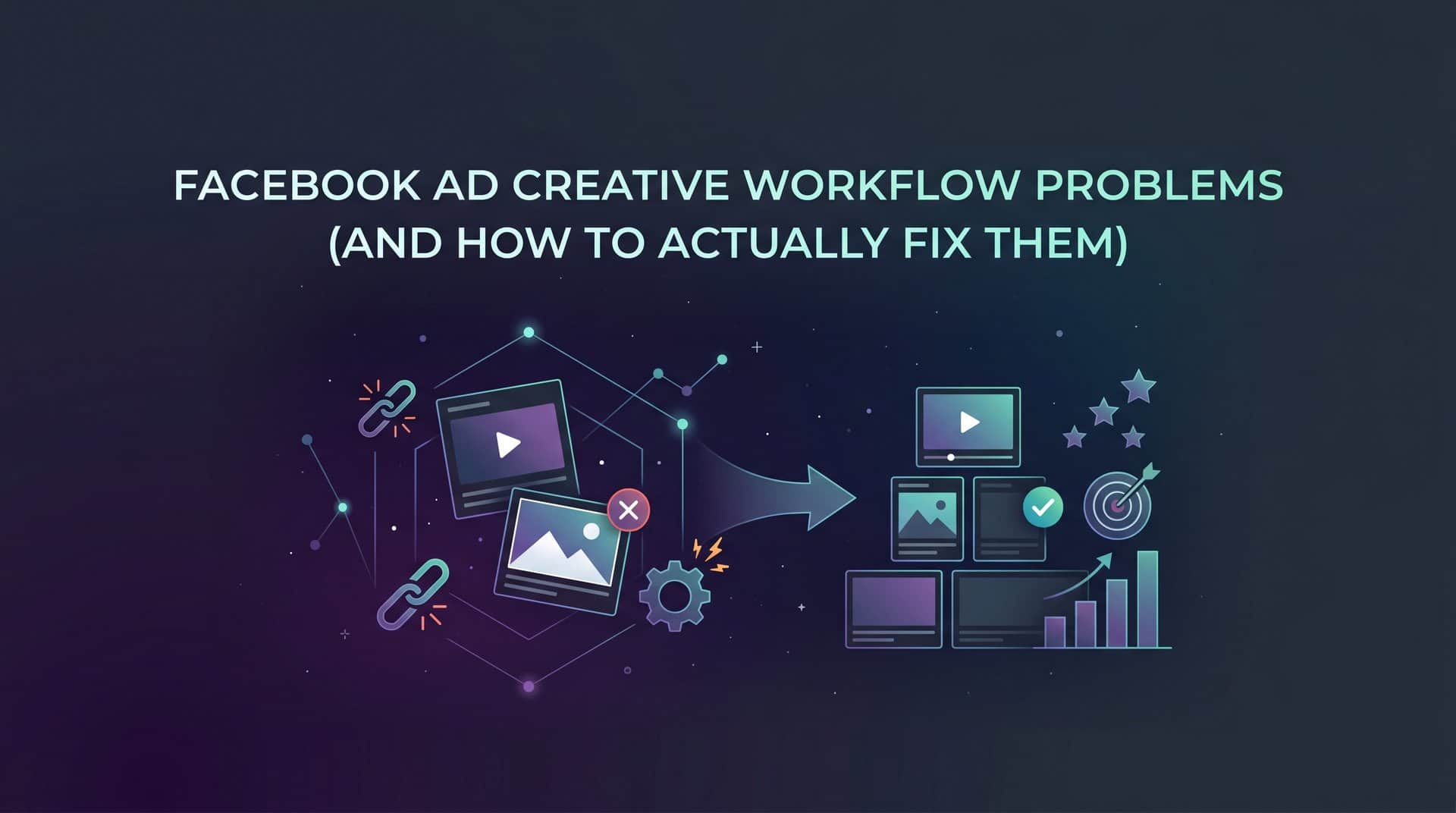 Featured image for Facebook Ad Creative Workflow Problems (And How to Actually Fix Them)