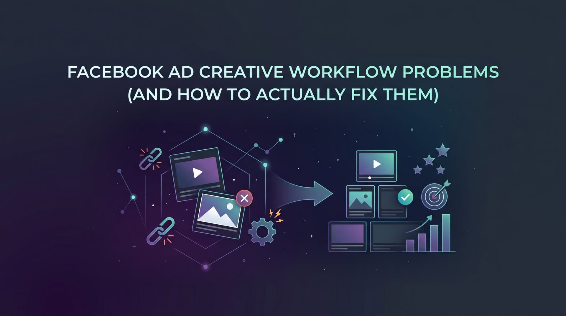 Featured image for Facebook Ad Creative Workflow Problems (And How to Actually Fix Them)