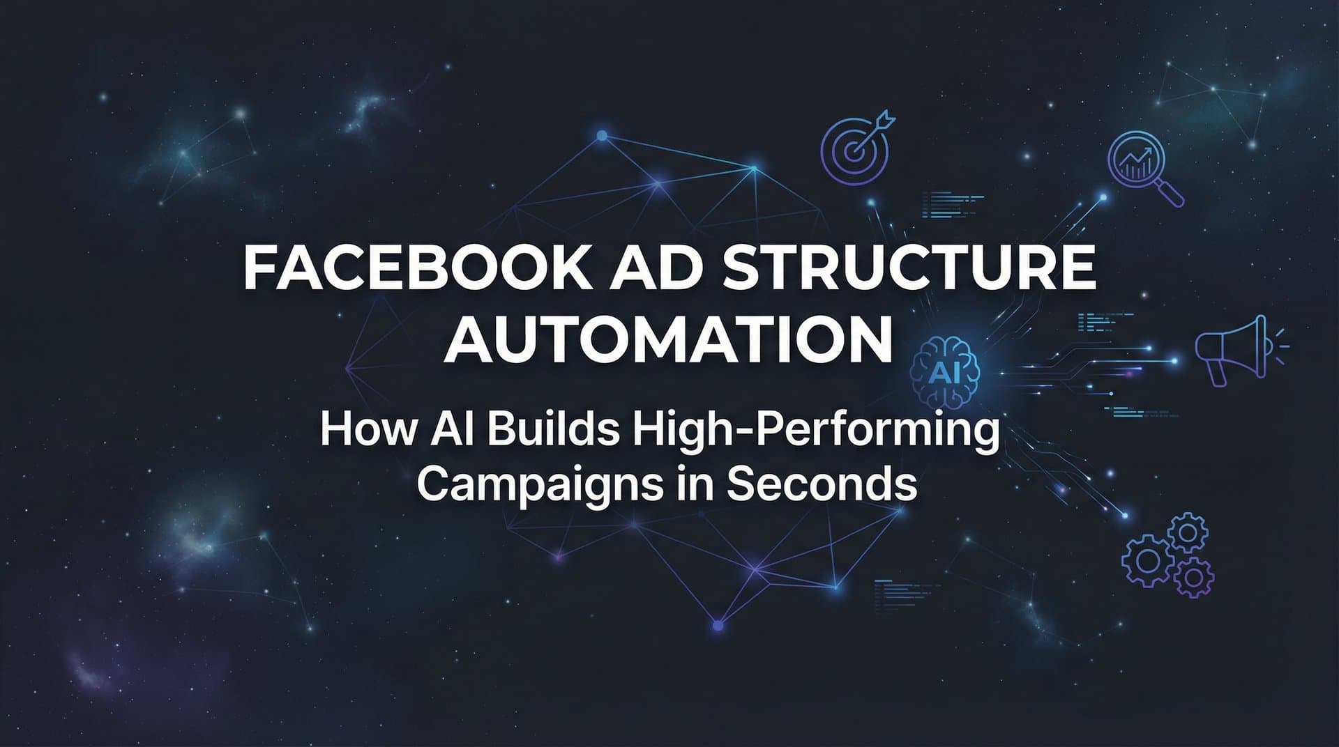 Featured image for Facebook Ad Structure Automation: How AI Builds High-Performing Campaigns in Seconds