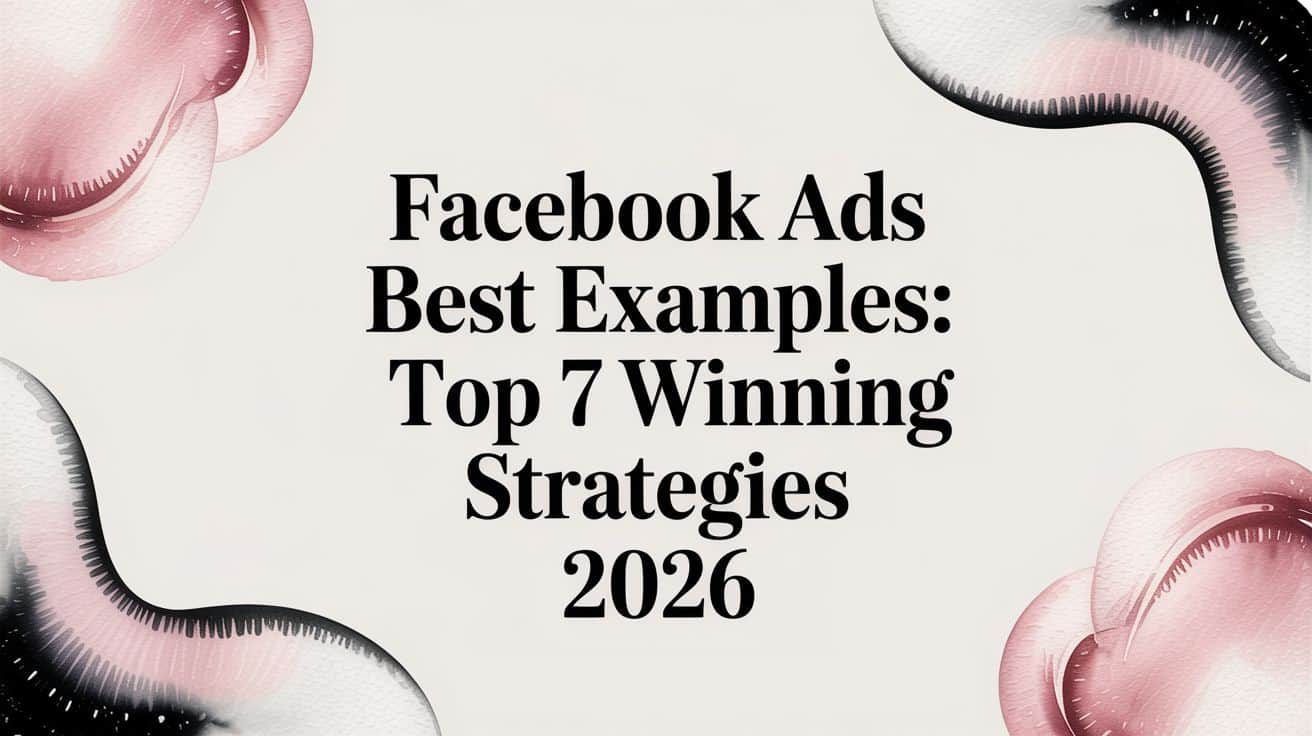 Featured image for Facebook Ads Best Examples: Top 7 Winning Strategies 2026