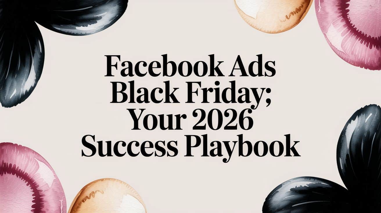 Featured image for Facebook Ads Black Friday: Your 2026 Success Playbook