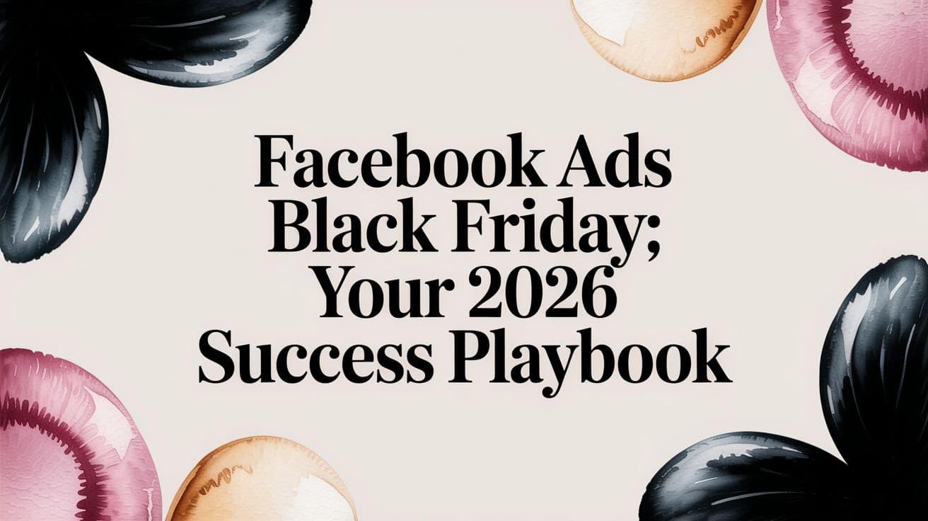 Featured image for Facebook Ads Black Friday: Your 2026 Success Playbook