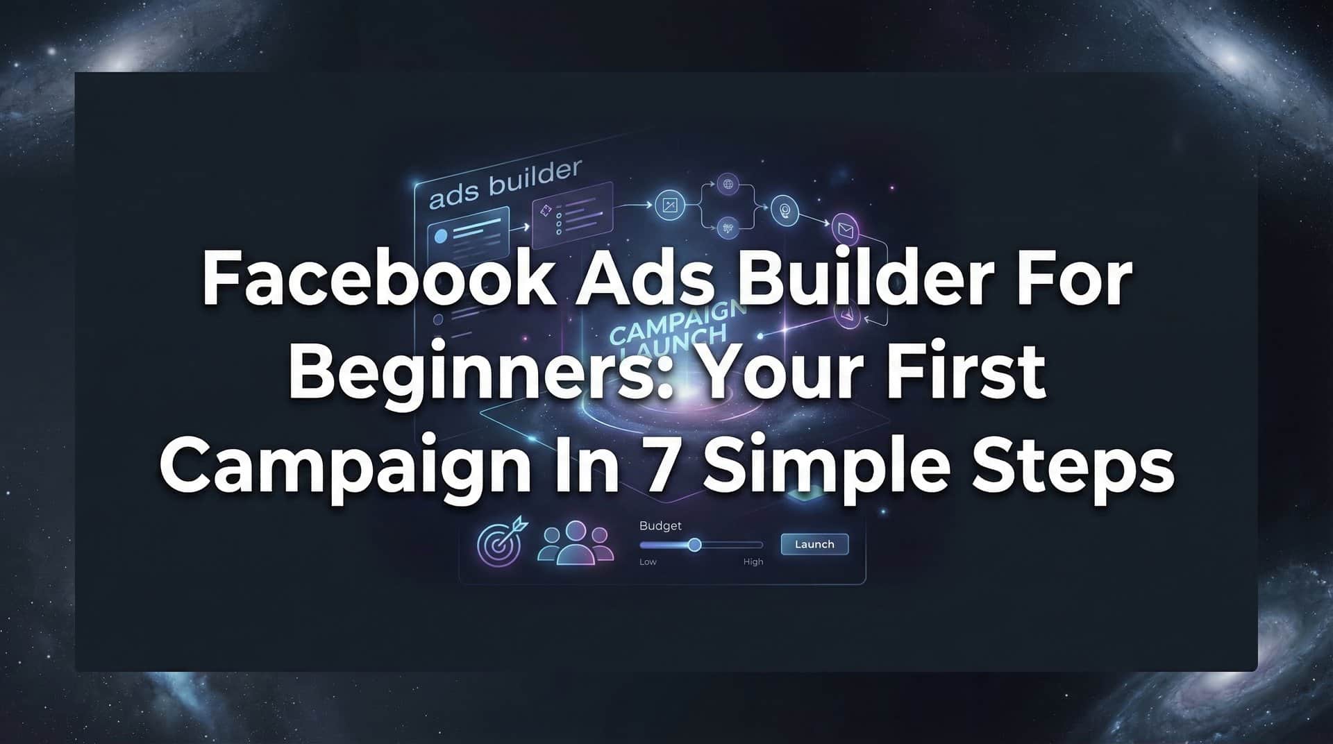 Featured image for Facebook Ads Builder for Beginners: Your First Campaign in 7 Simple Steps