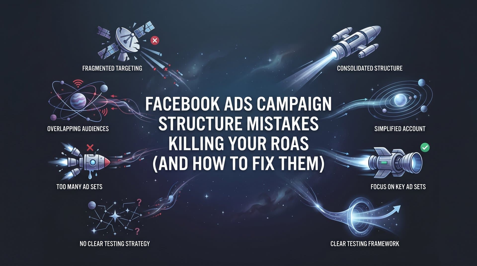 Featured image for 8 Facebook Ads Campaign Structure Mistakes Killing Your ROAS (And How to Fix Them)