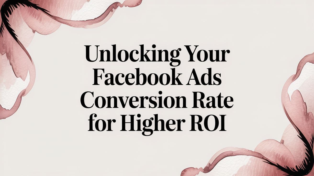 Featured image for Unlocking Your Facebook Ads Conversion Rate for Higher ROI