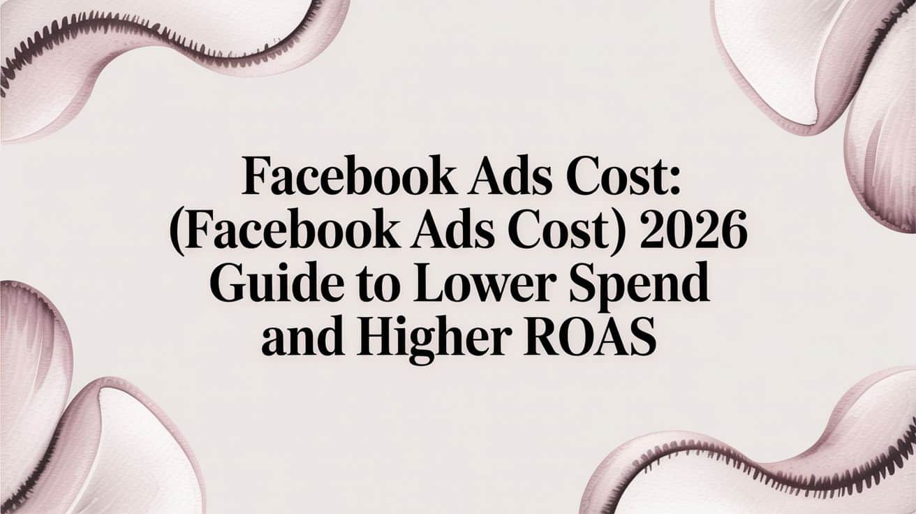 Featured image for Facebook ads cost (facebook ads cost): 2026 Guide to Lower Spend and Higher ROAS