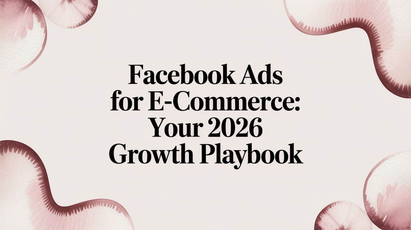 Featured image for Facebook Ads for E-commerce: Your 2026 Growth Playbook