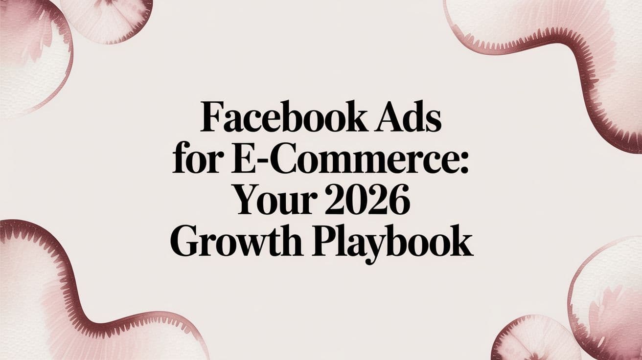 Featured image for Facebook Ads for E-commerce: Your 2026 Growth Playbook