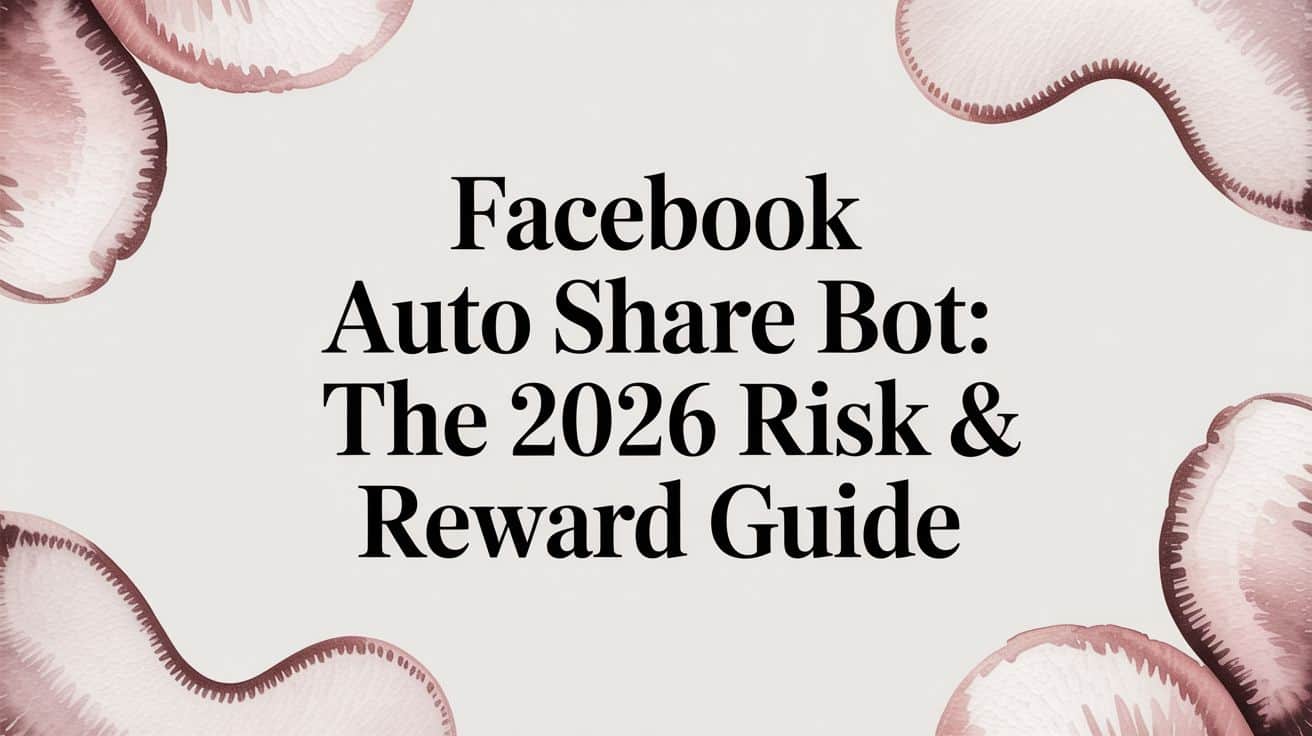 Featured image for Facebook Auto Share Bot: The 2026 Risk & Reward Guide