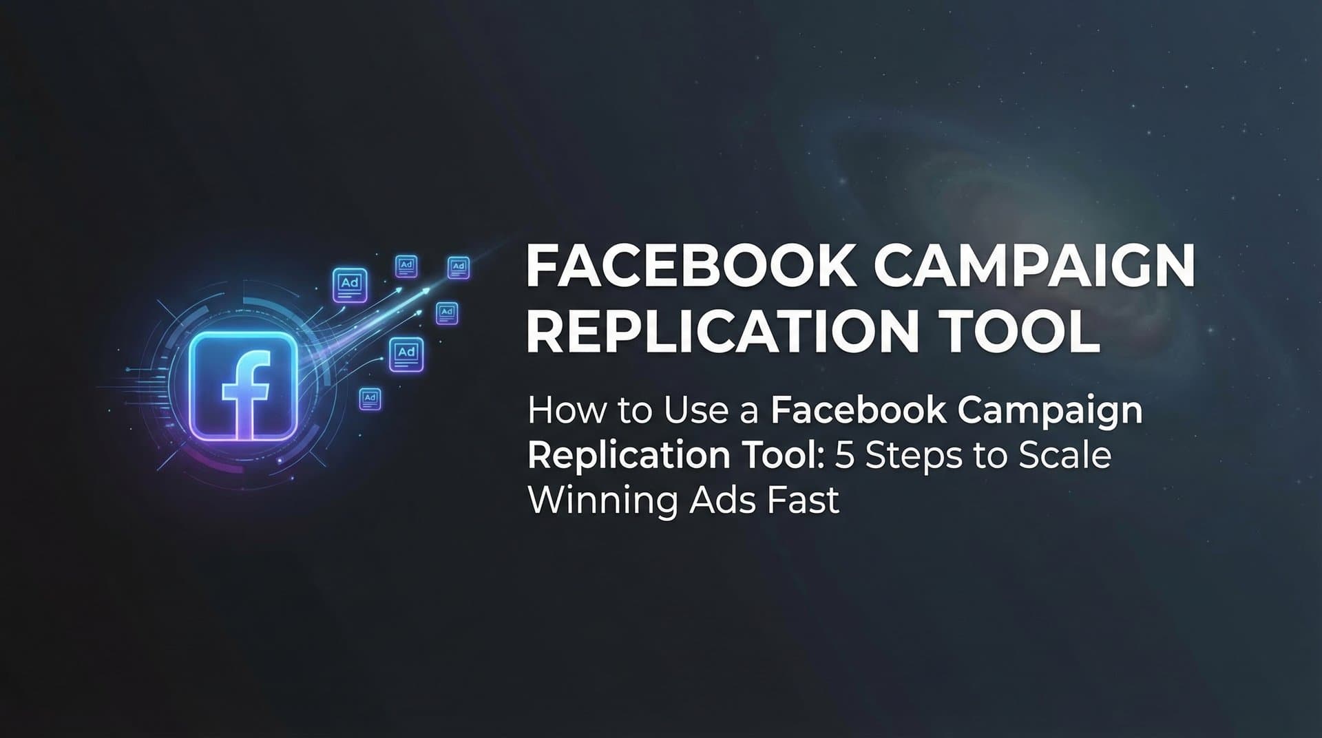 Featured image for How to Use a Facebook Campaign Replication Tool: 5 Steps to Scale Winning Ads Fast