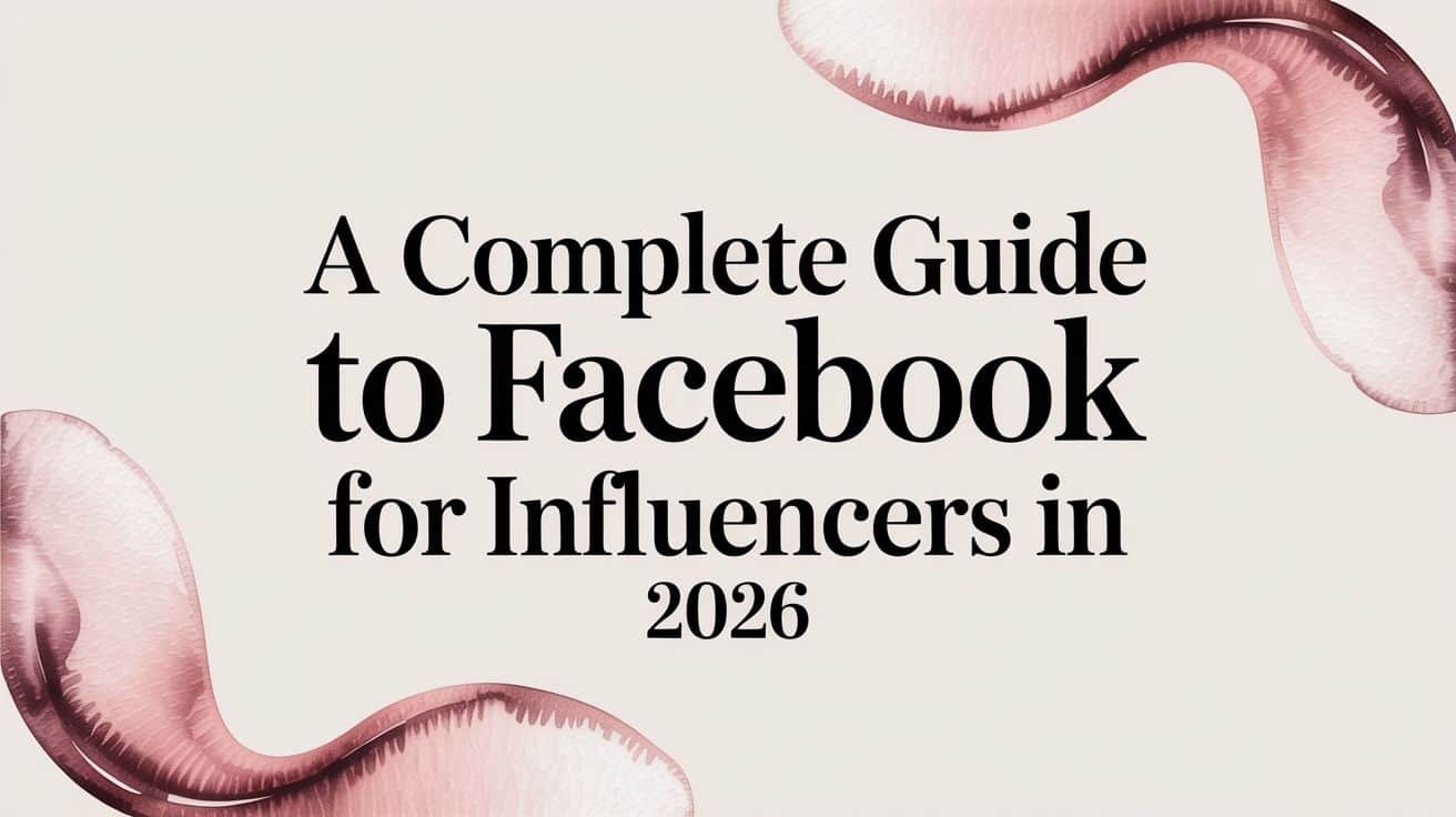 Featured image for A Complete Guide to Facebook for Influencers in 2026