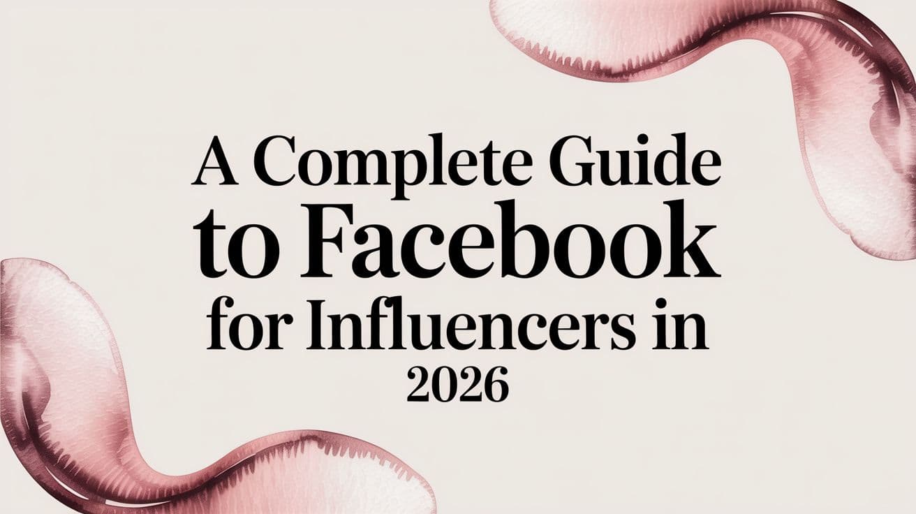 Featured image for A Complete Guide to Facebook for Influencers in 2026