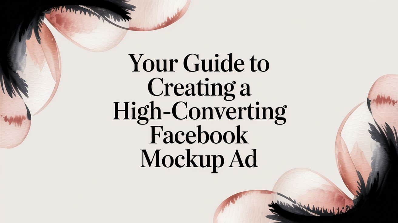 Featured image for Your Guide to Creating a High-Converting Facebook Mockup Ad