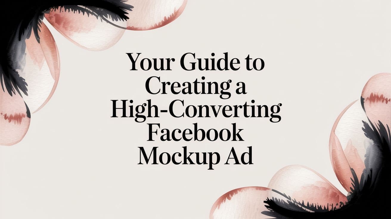 Featured image for Your Guide to Creating a High-Converting Facebook Mockup Ad