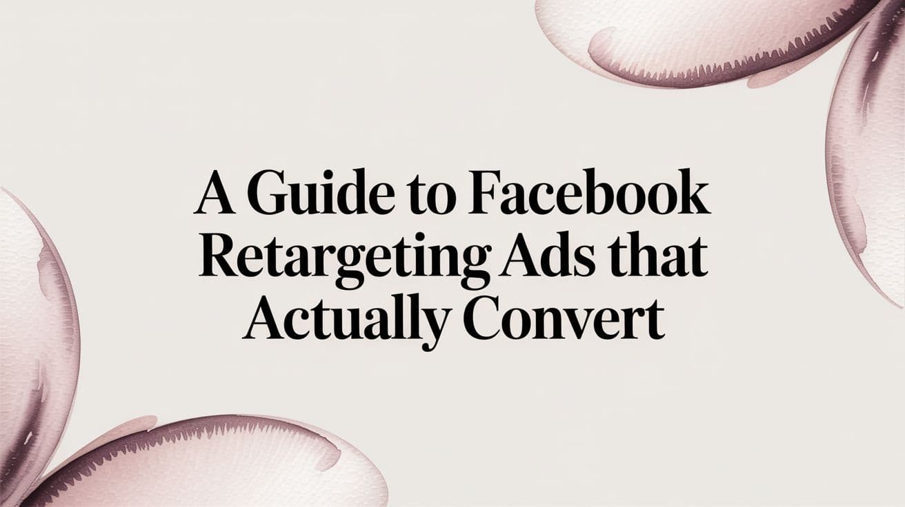 Featured image for A Guide to Facebook Retargeting Ads That Actually Convert