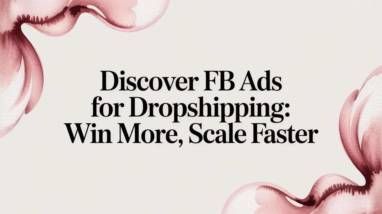 Featured image for Discover fb ads for dropshipping: Win More, Scale Faster