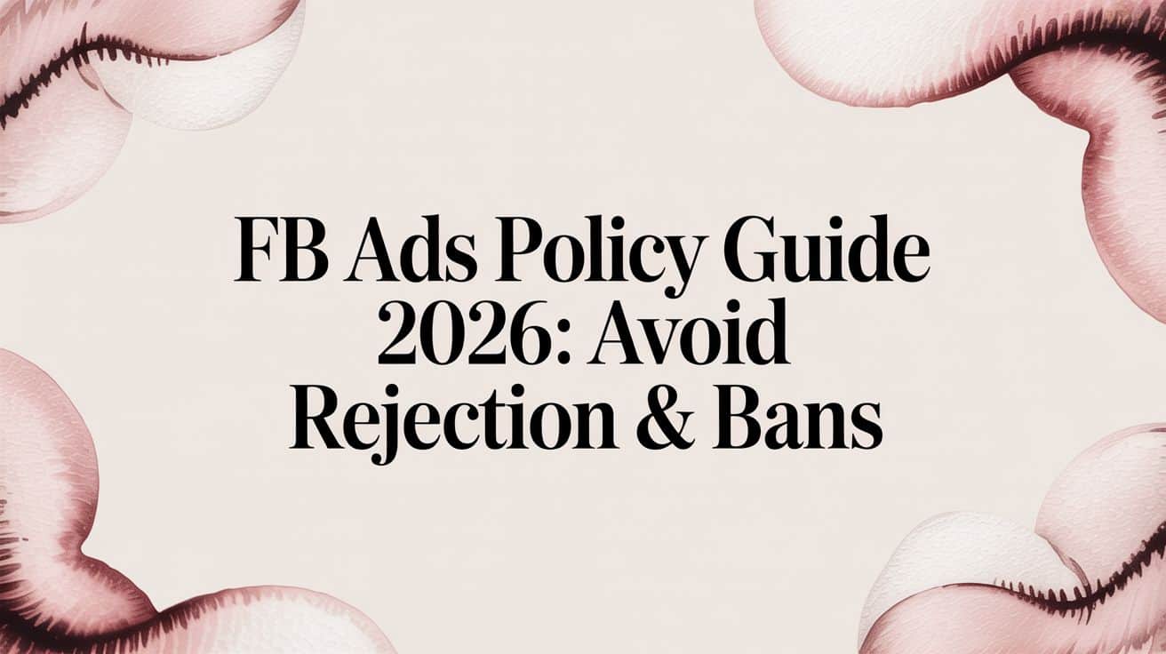 Featured image for FB Ads Policy Guide 2026: Avoid Rejection & Bans