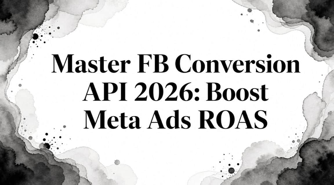 Featured image for Master FB Conversion API 2026: Boost Meta Ads ROAS