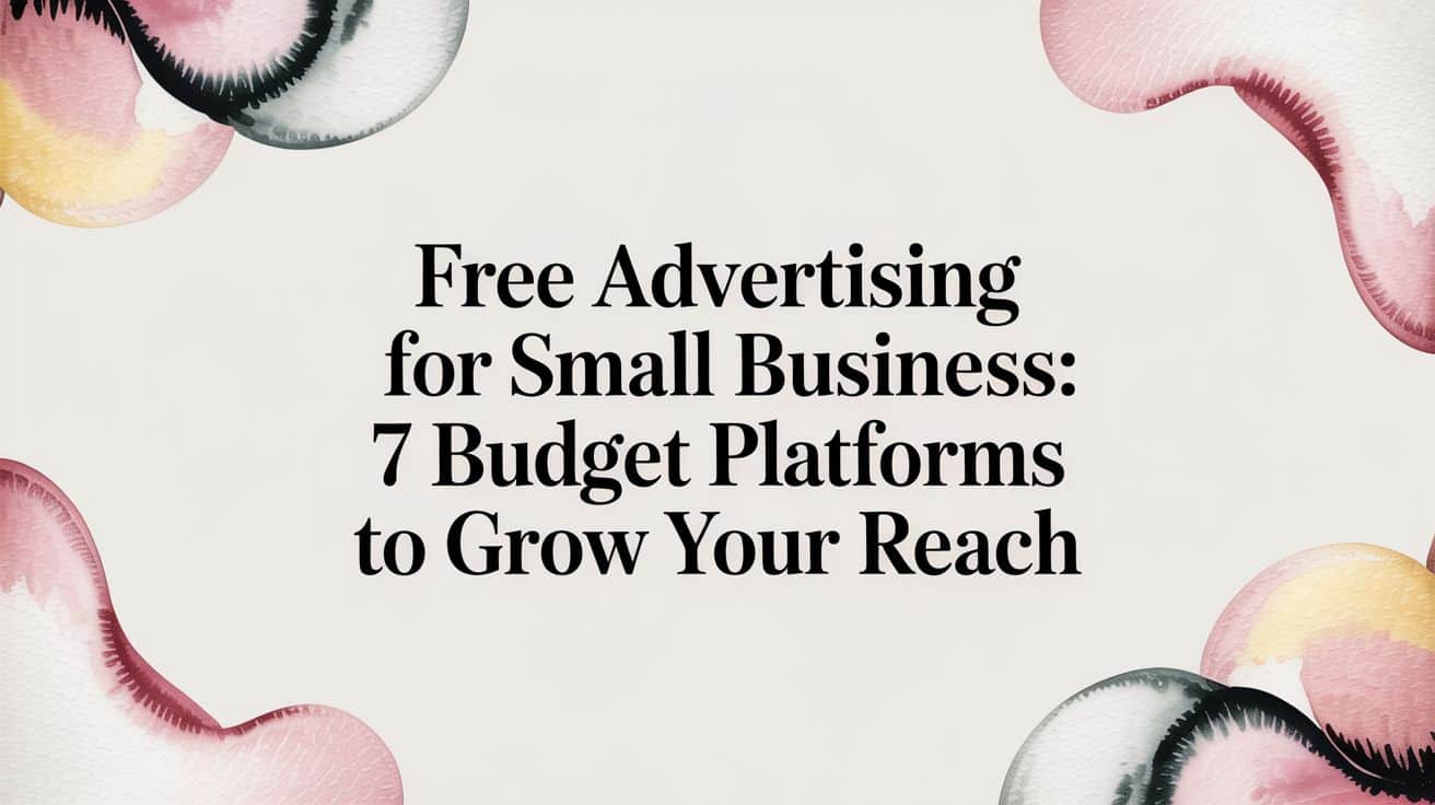 Featured image for Free Advertising for Small Business: 7 Budget Platforms to Grow Your Reach